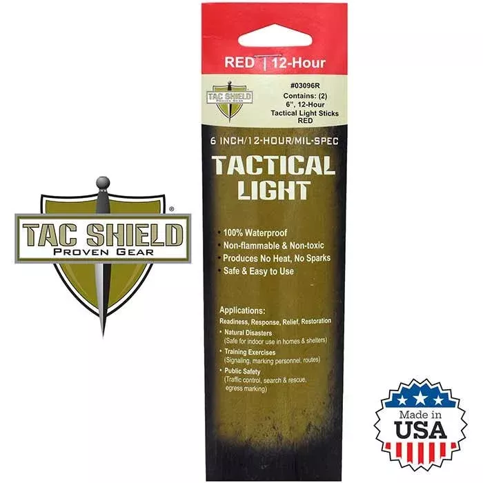 12HR Light Stick 2PK RD 6in