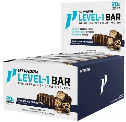 1ST PHORM LEVEL 1 BAR CHOCOLATE PB PRETZEL 15