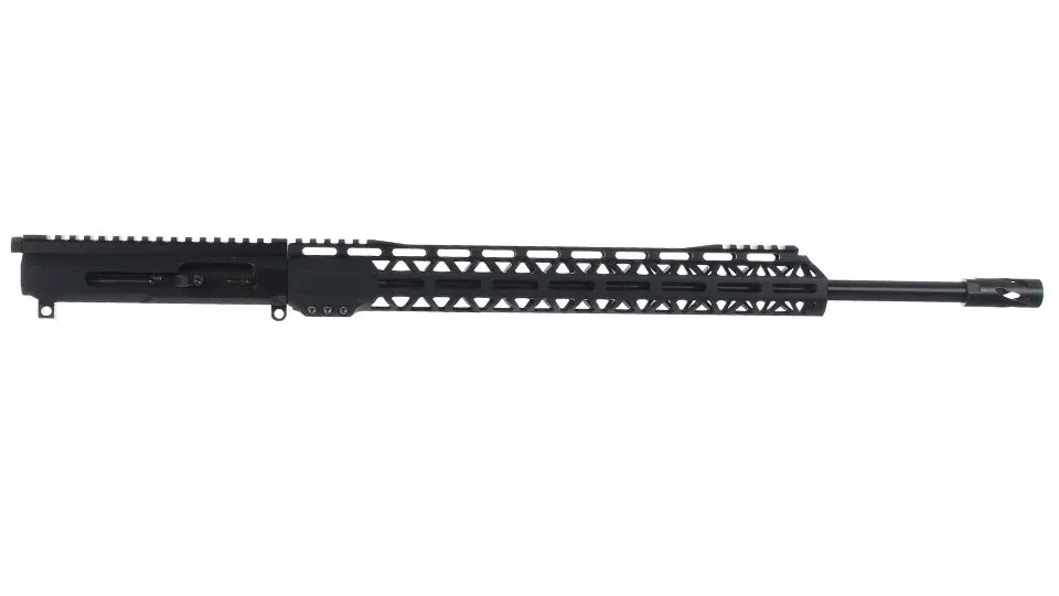 .22 Magnum Right Side Charging Complete Upper Assembly | 20″ Black Nitride Heavy Barrel | 1:16 Twist | MLOK Split Rail
