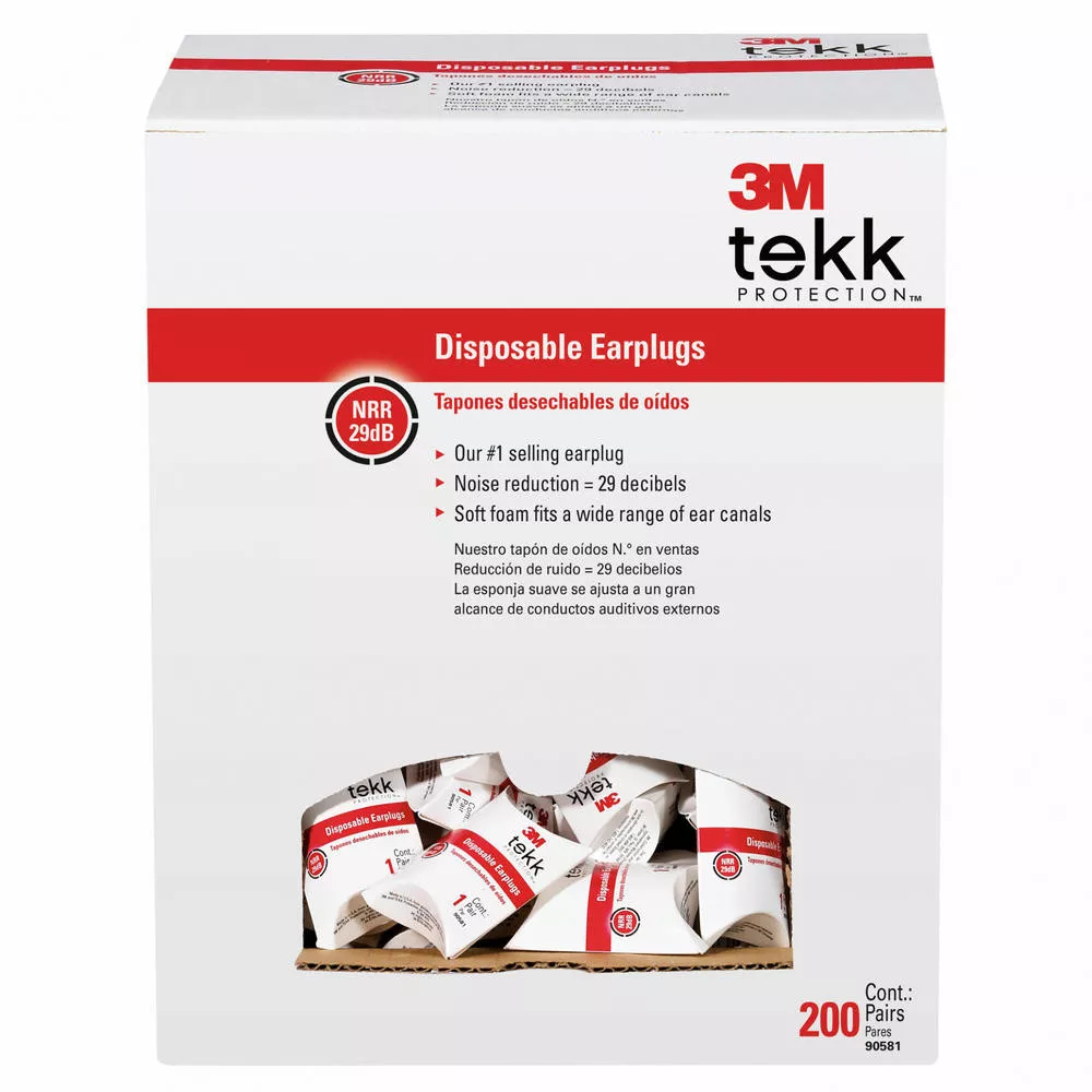 3M/Peltor Disposable Foam Plugs 200 Display