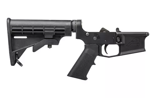 Aero Precision M4E1 Complete Lower - A2 grip and M4 Stock - Black