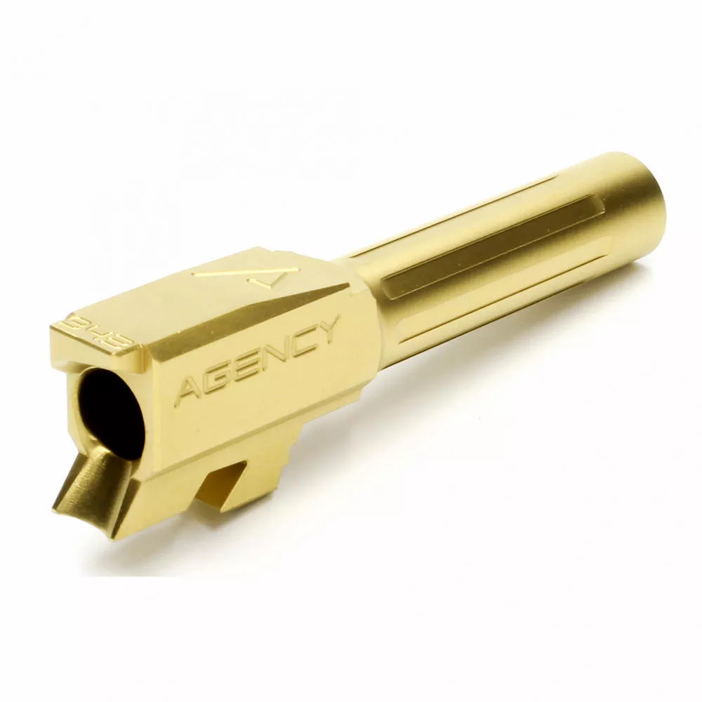 Agency Arms Mid Line Barrel for Glock 43 Fluted Titanium