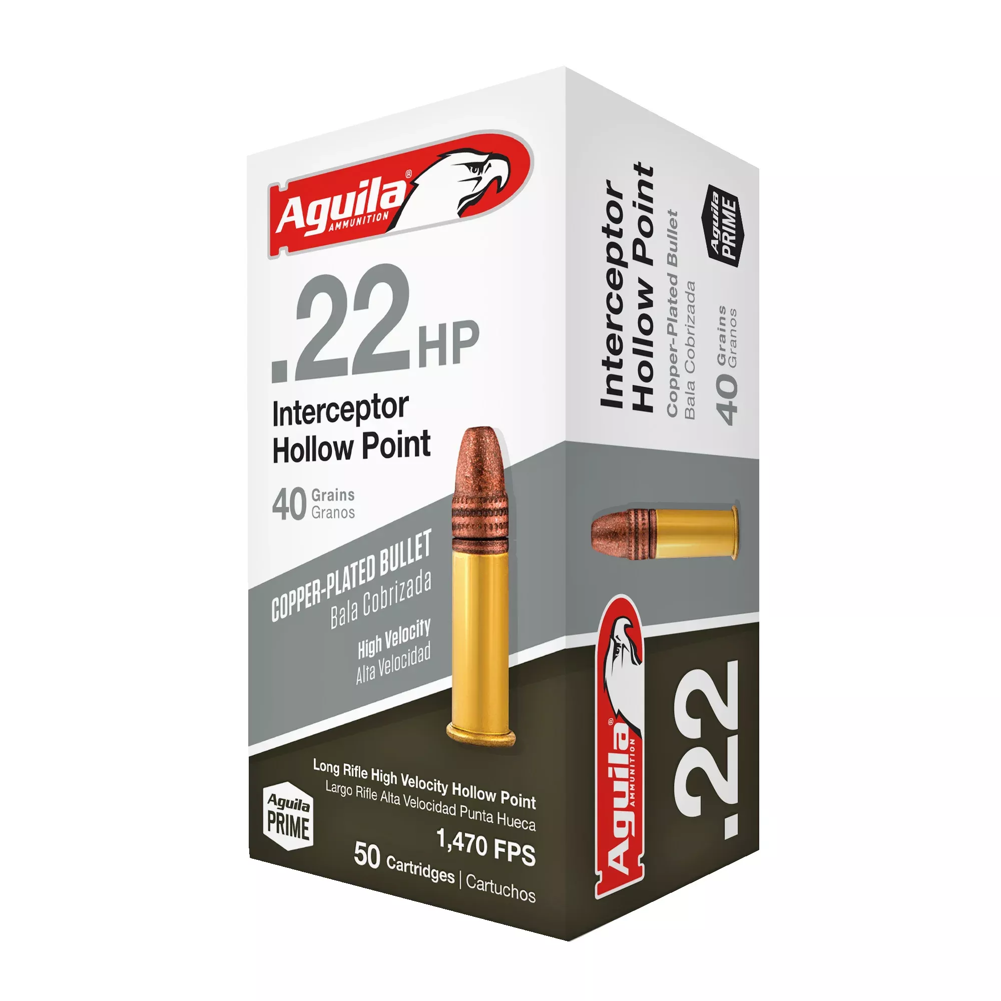 Aguila .22 LR 40gr Hollow Point Interceptor – 50 Rounds