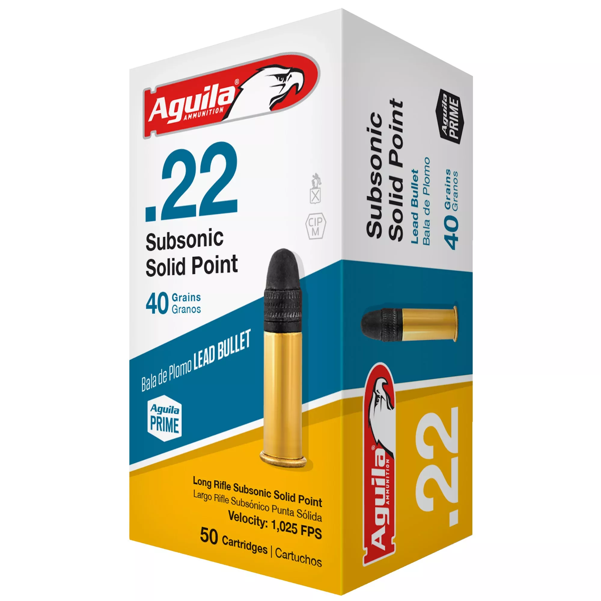 Aguila .22 LR 40gr Subsonic – 50rd Box