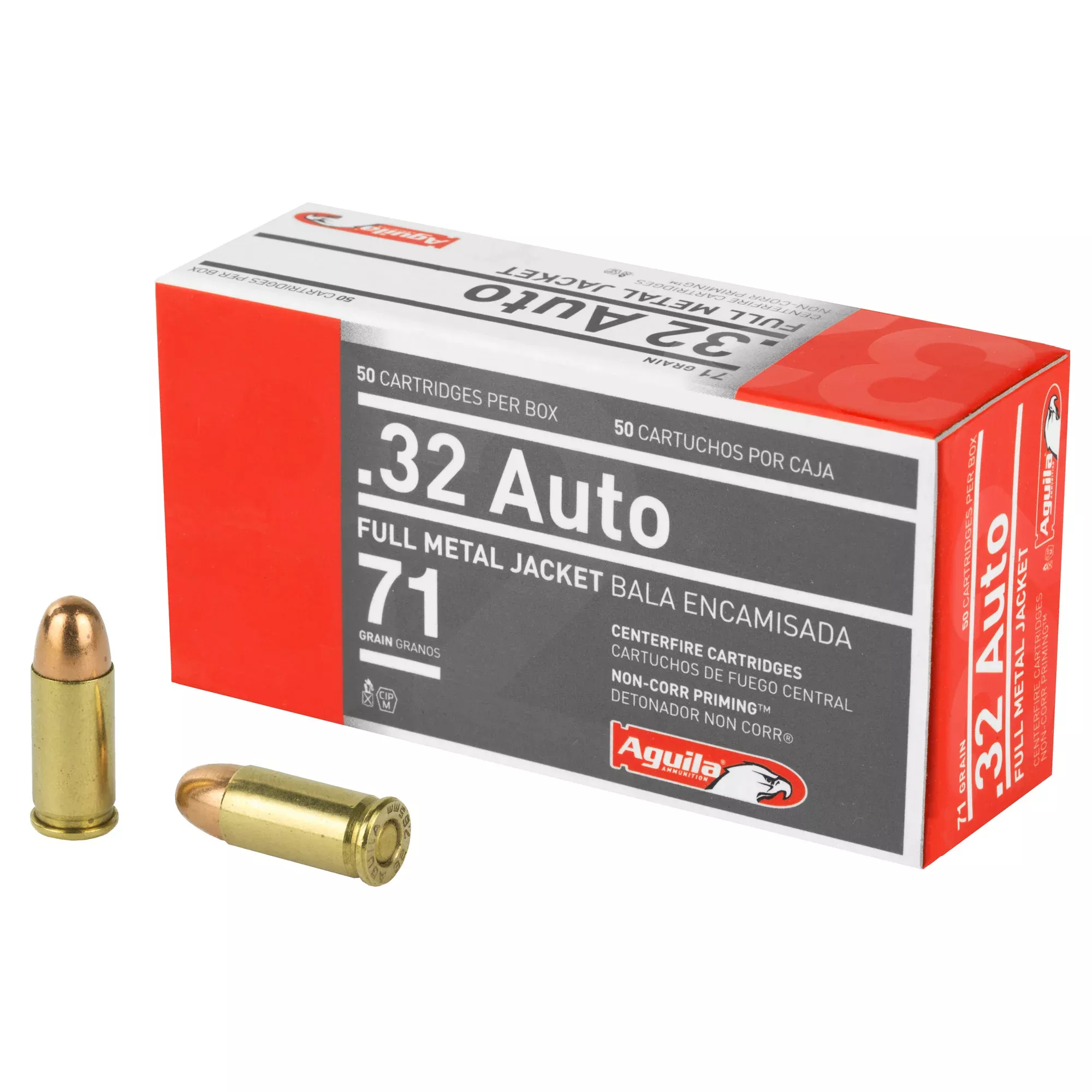 Aguila 32 ACP 71gr FMJ – 50 Rounds