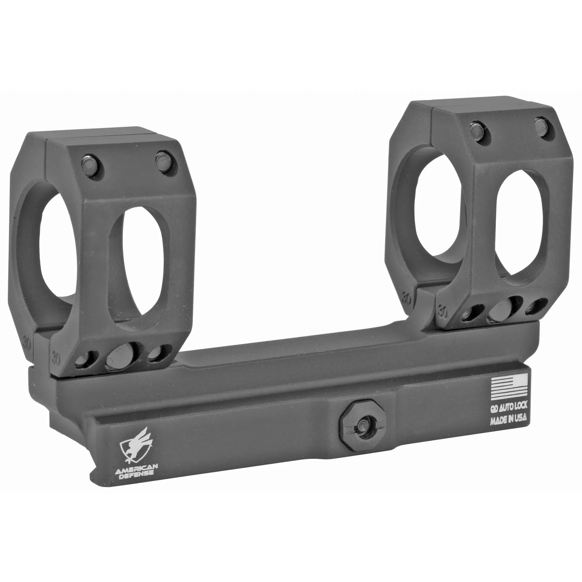 American Defense Mfg. Straight Scope Mount 30mm Single Ring Quick Release