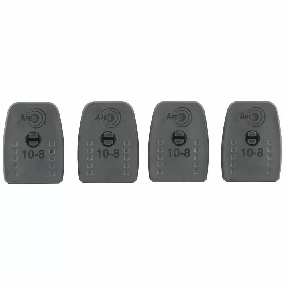 Apex S&W M&P 9/40 10-8 Base Pad & Retainer Set 4Pk