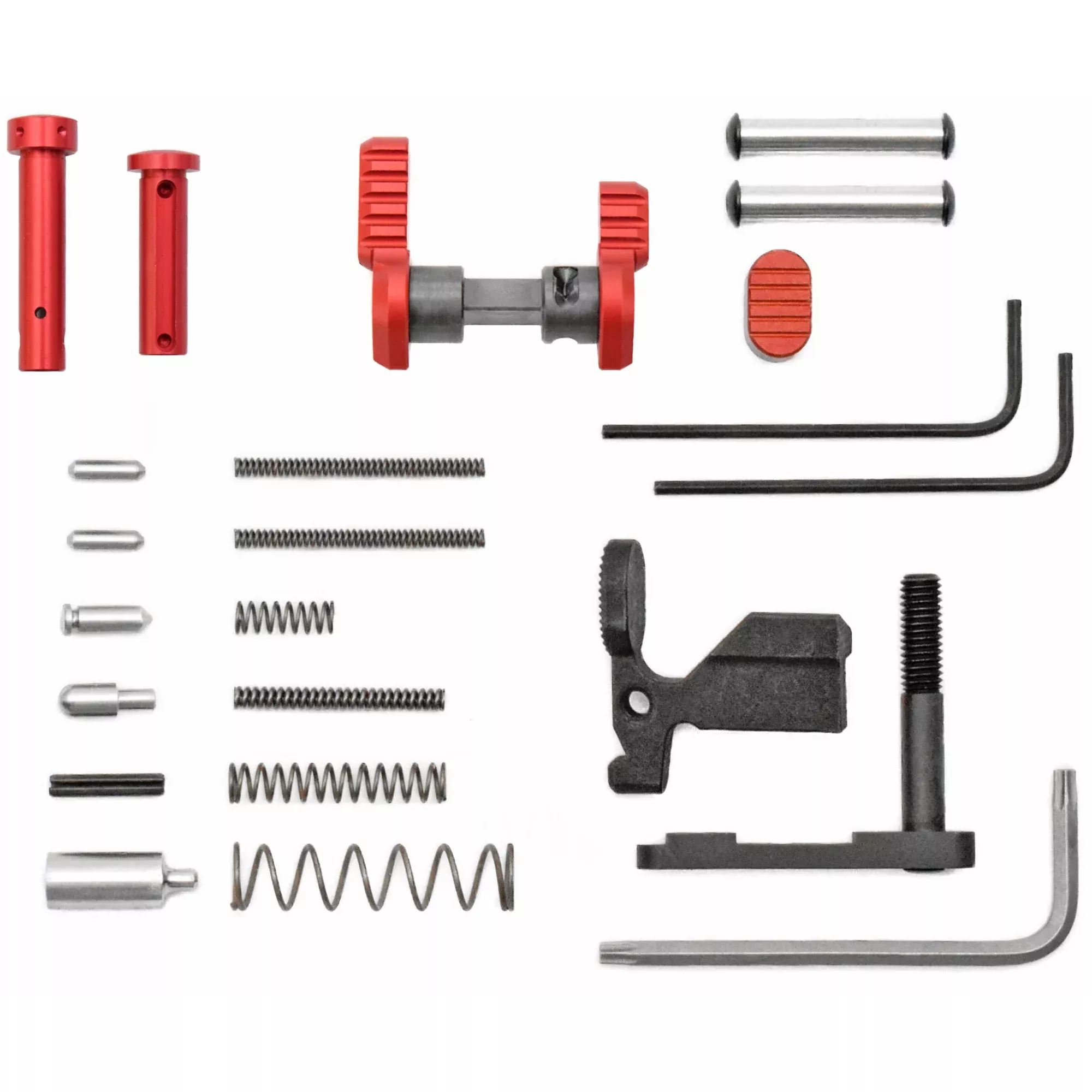 Armaspec SPR LT Gun Builder's Kit – AR-15 Platform (Red)