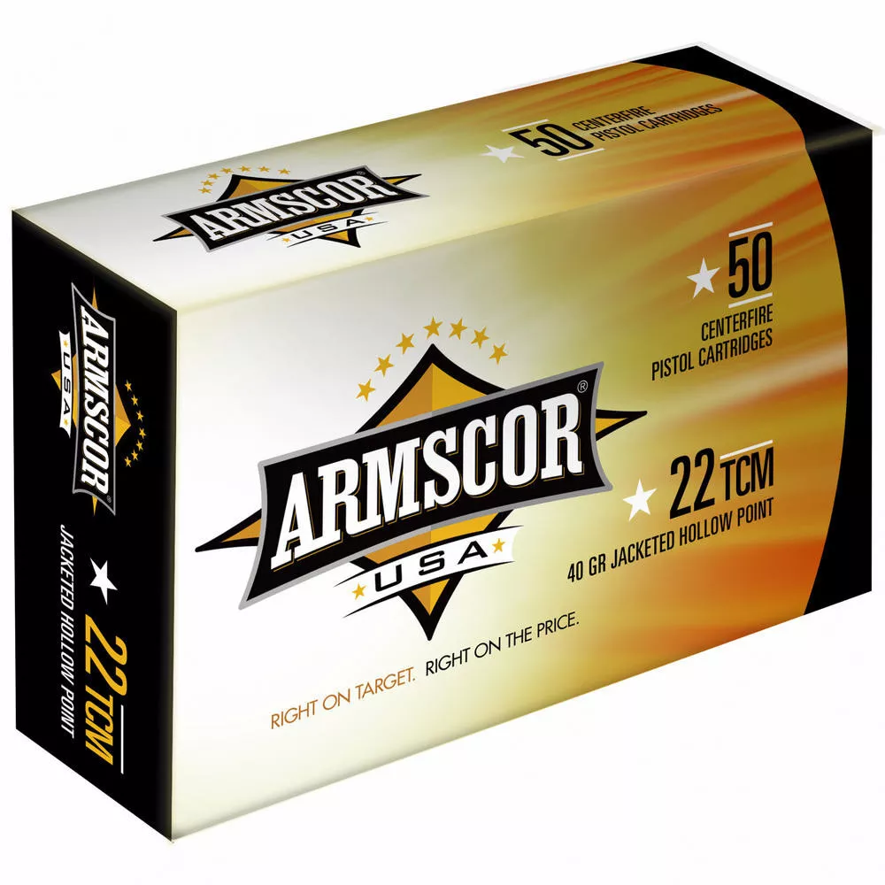 Armscor 22TCM 40 Grain Jacketed Hollow Point 50/1000