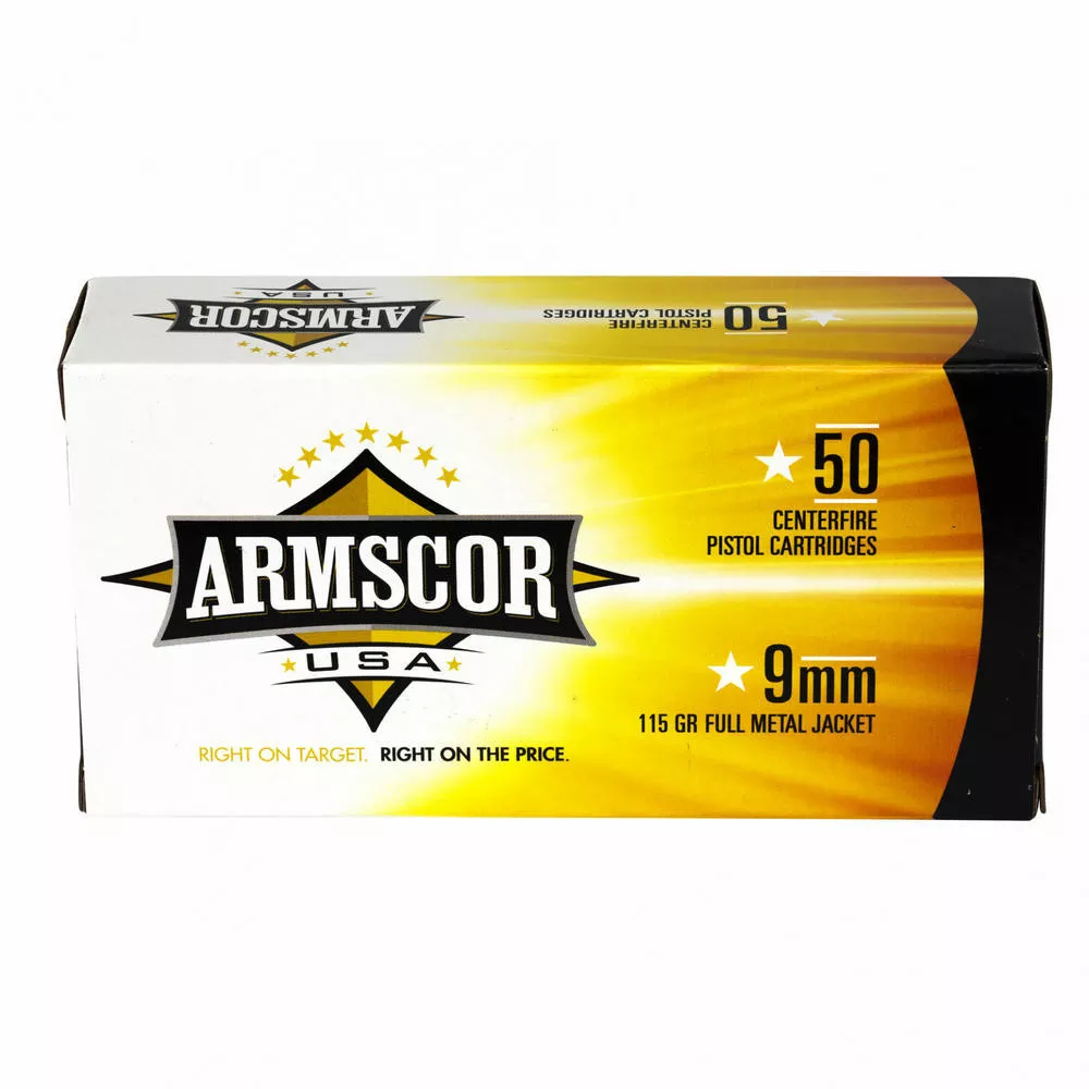 Armscor 9mm 115 Grain Full Metal Jacket 50/1000
