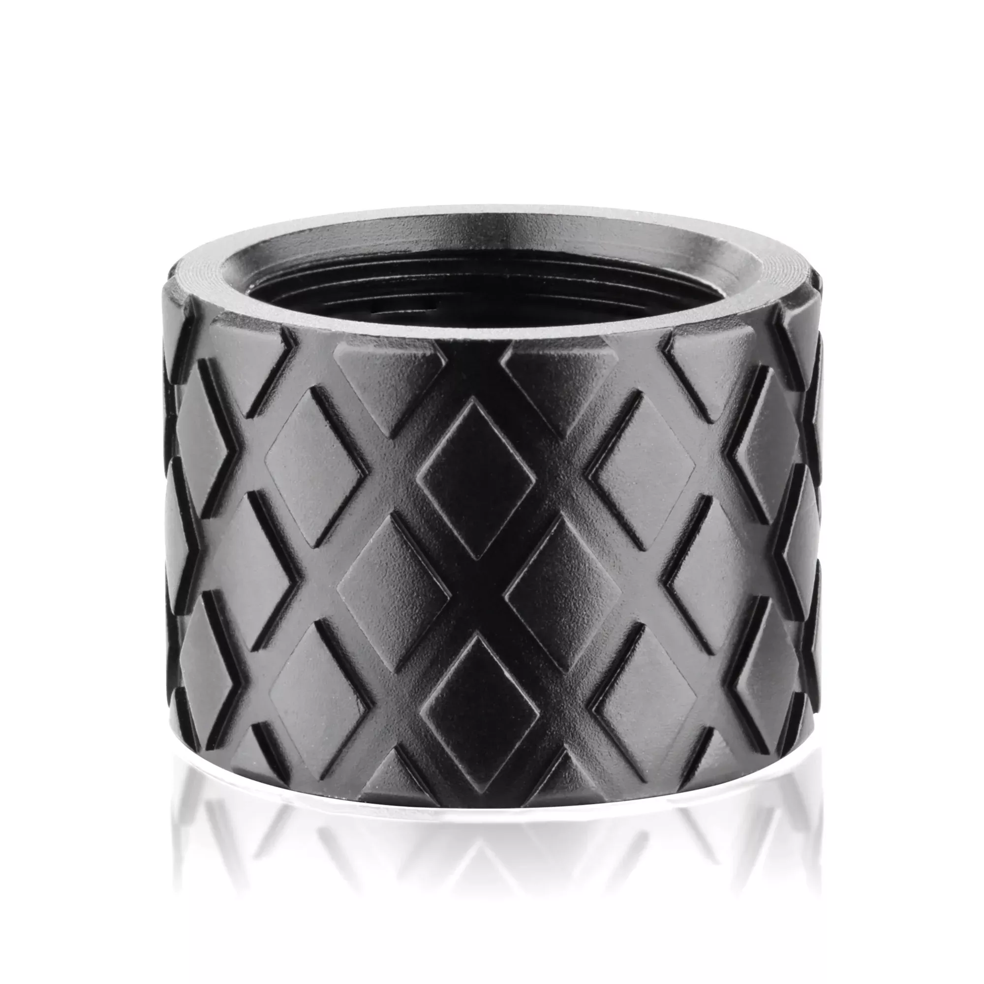Backup Tactical Thread Protector 1/2x28 – Hash Pattern Black Finish