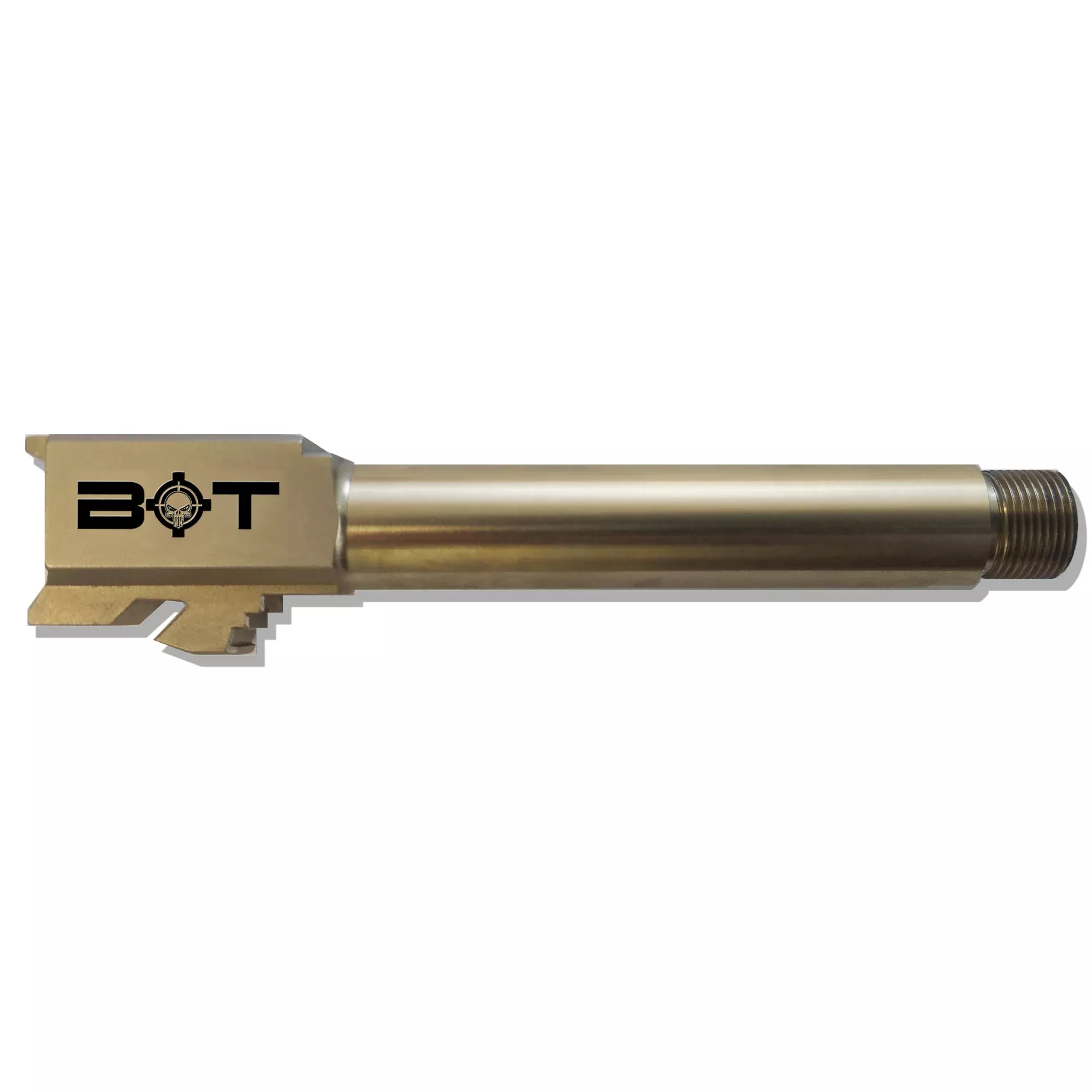 Backup Tactical Threaded Barrel for Glock 19 – 1/2x28 Thread Pitch – FDE Finish