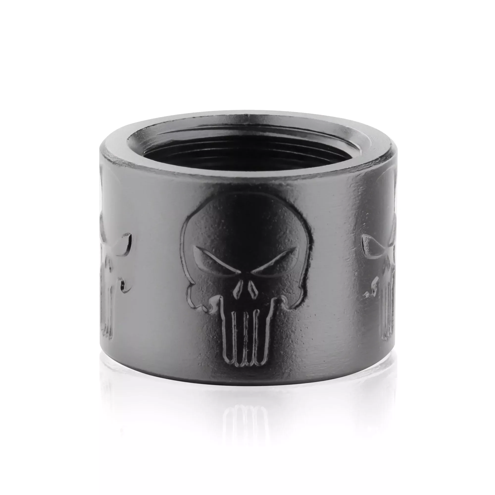 Backup Tactical Threaded Barrel Protector 1/2x28 Skull Design – Black