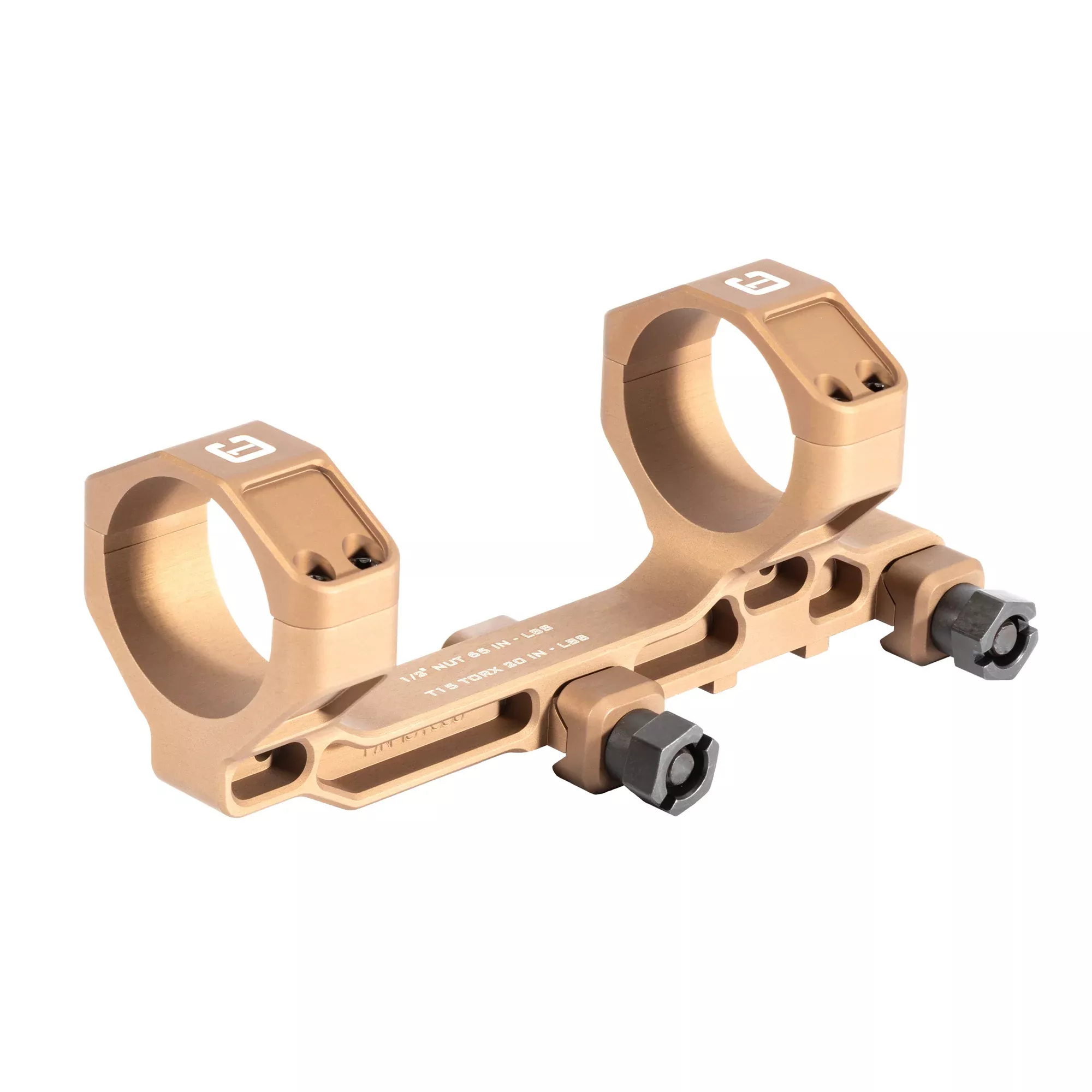 Badger Ordnance Condition One Max 34mm Scope Mount – 1.54" Height, 20 MOA, Tan