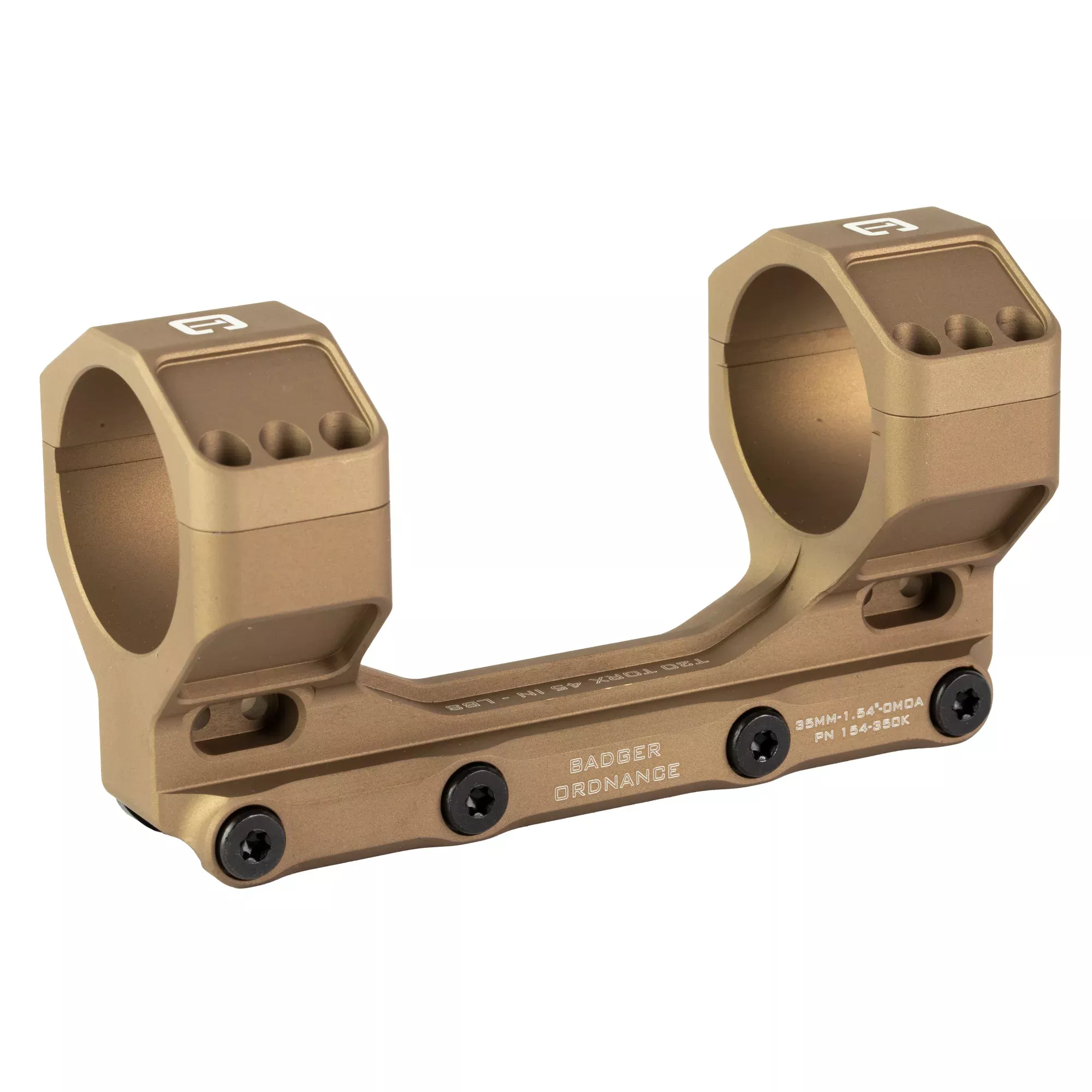 Badger Ordnance Condition One MAX 35mm 1.54" Scope Mount – Tan