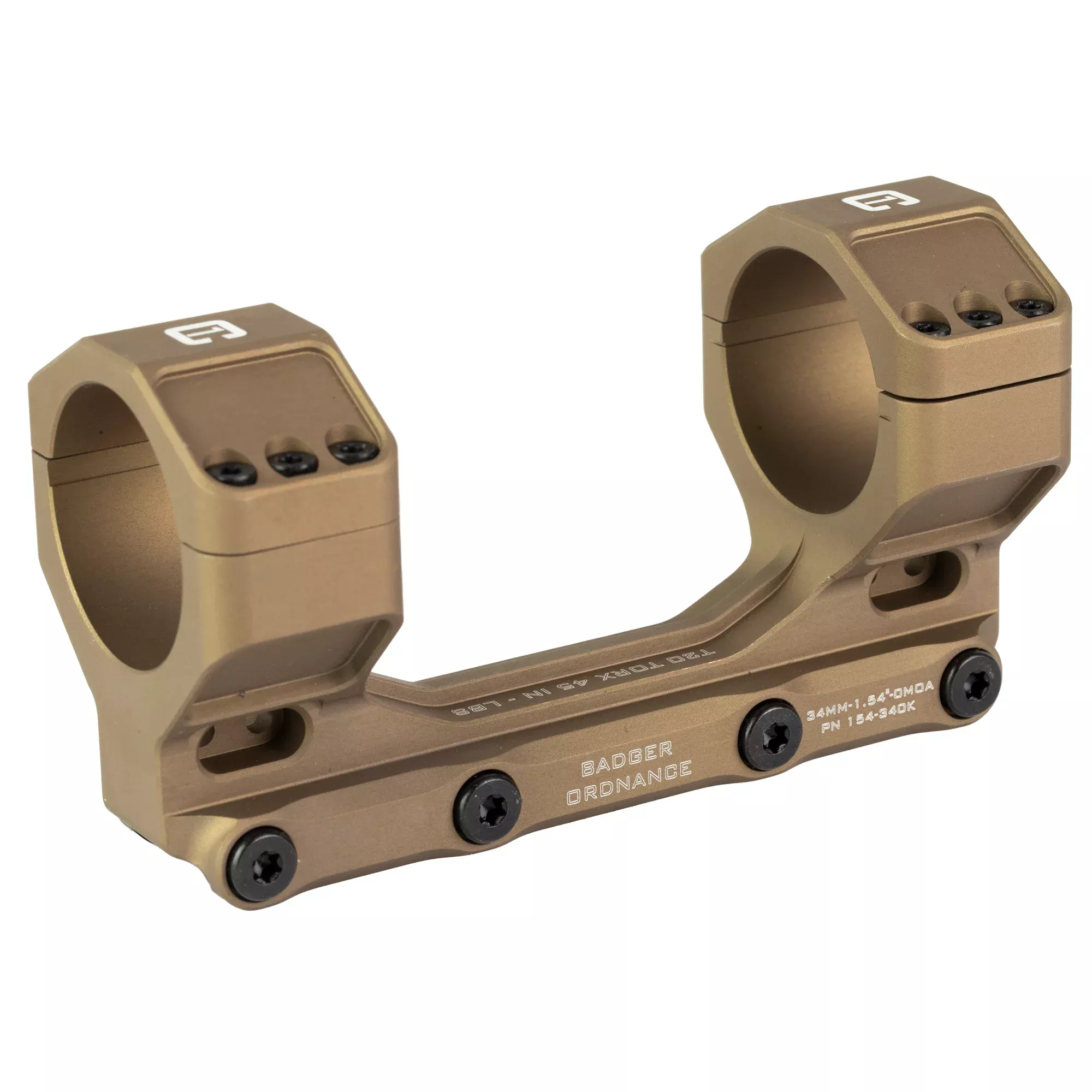 Badger Ordnance Condition One Modular Mount MAX 34mm 1.54" – Tan