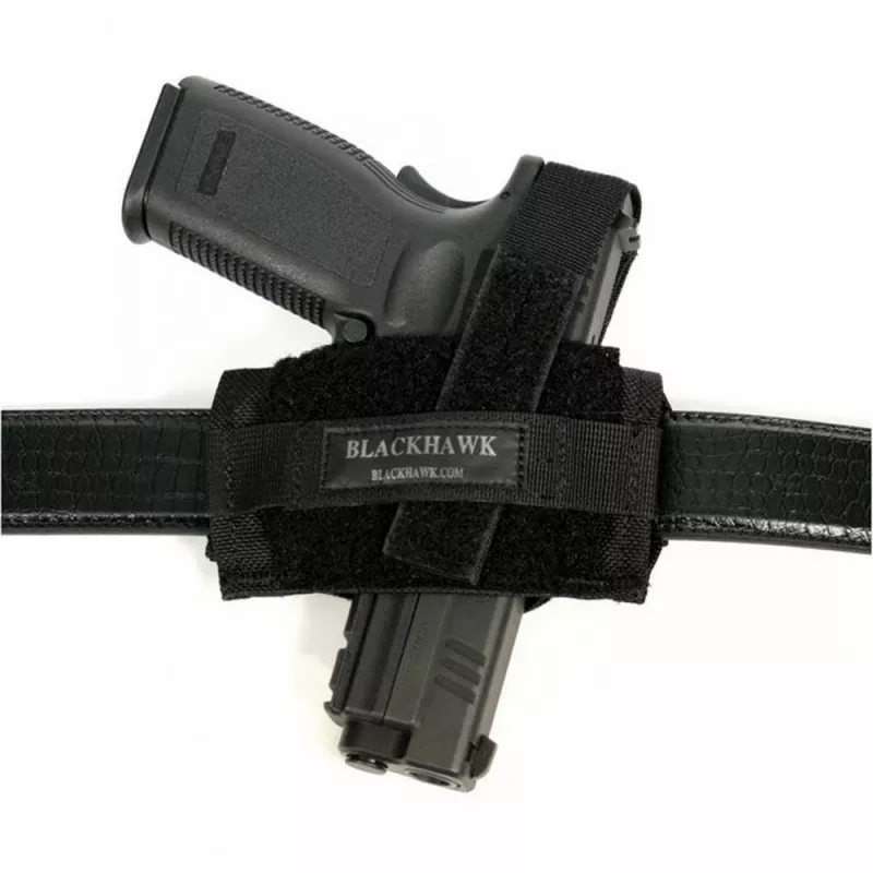Blackhawk Ambidextrous Flat Belt Pistol And Revolver Black