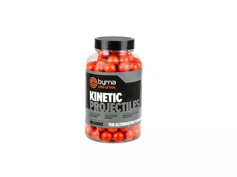 Byrna Technologies Kinetic .61 Projectiles 95-Pack – Hard Polymer Training & Self-Defense Rounds