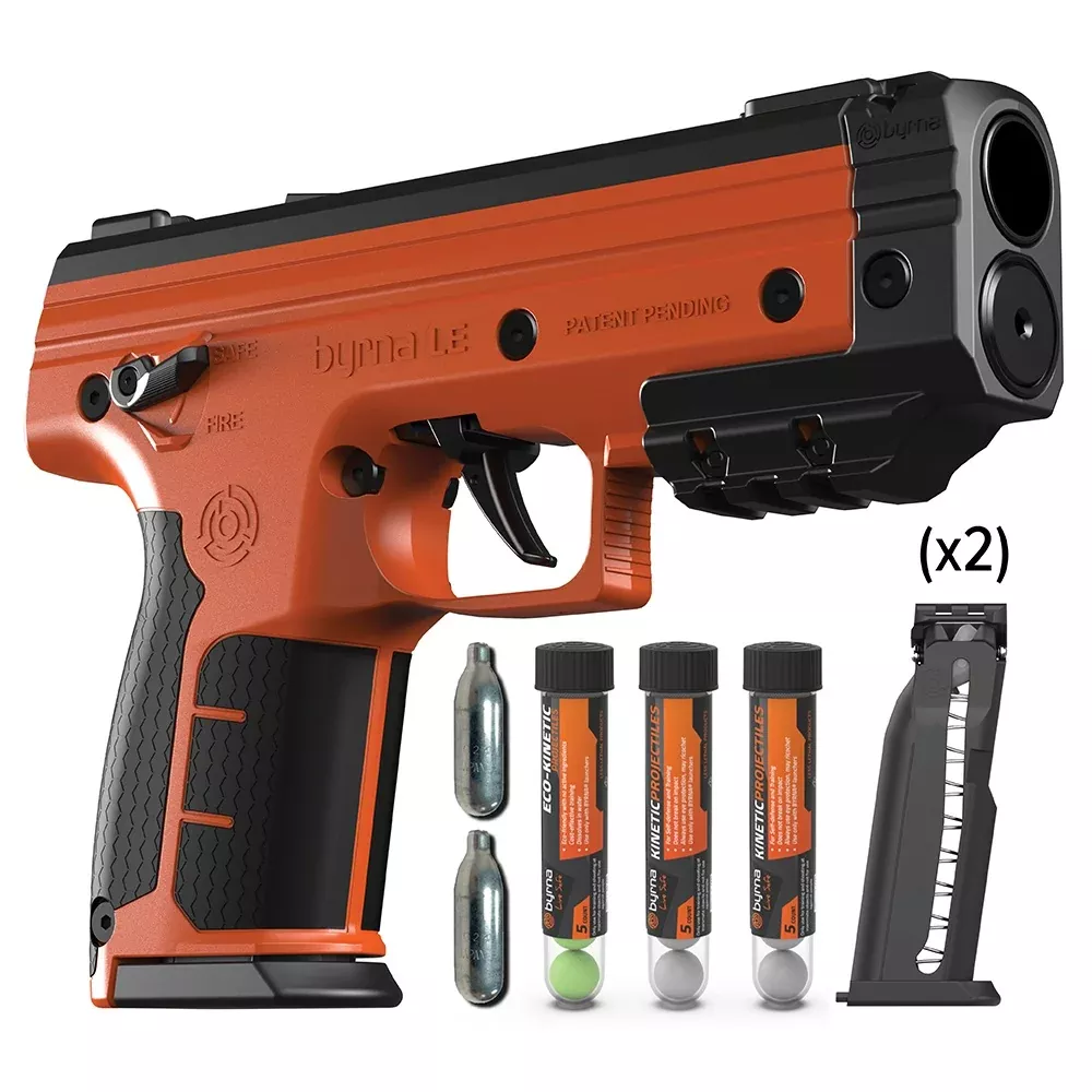 Byrna Technologies LE Kinetic Kit Orange – Non-Lethal Training and Practice System