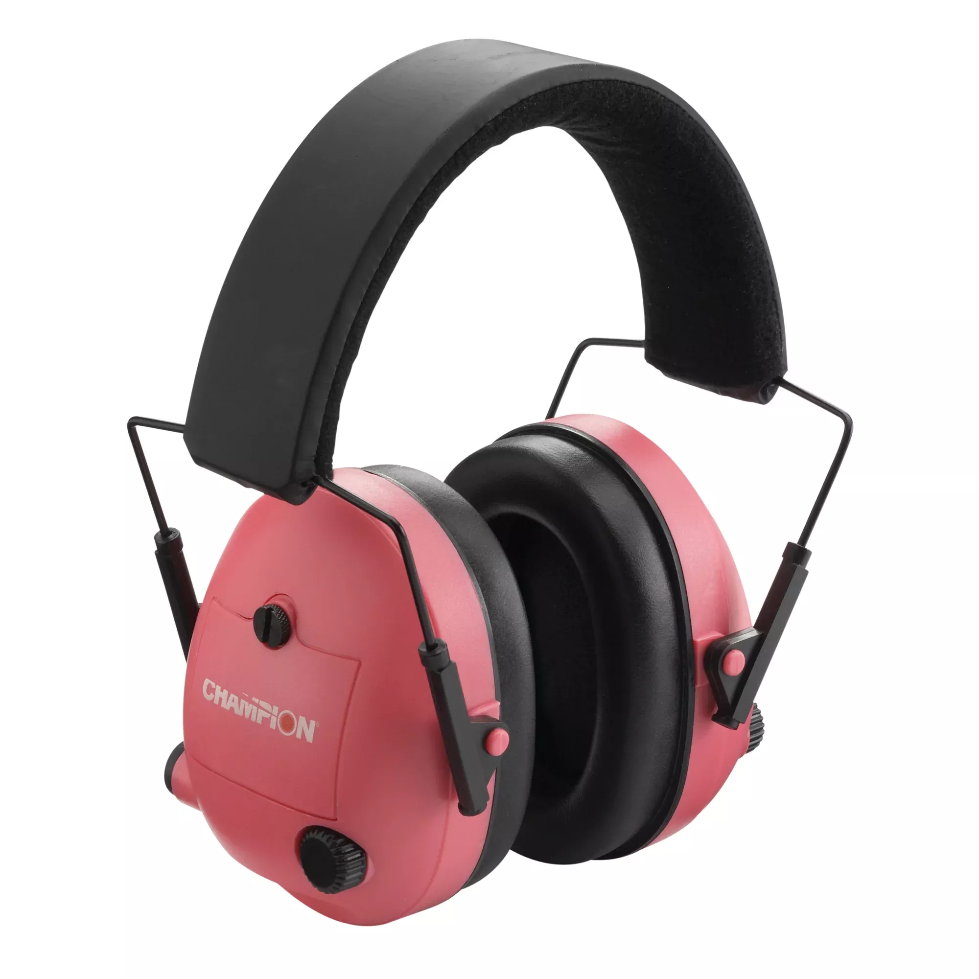 Champion Electronic Ear Muffs – Pink Hearing Protection with Sound Amplification