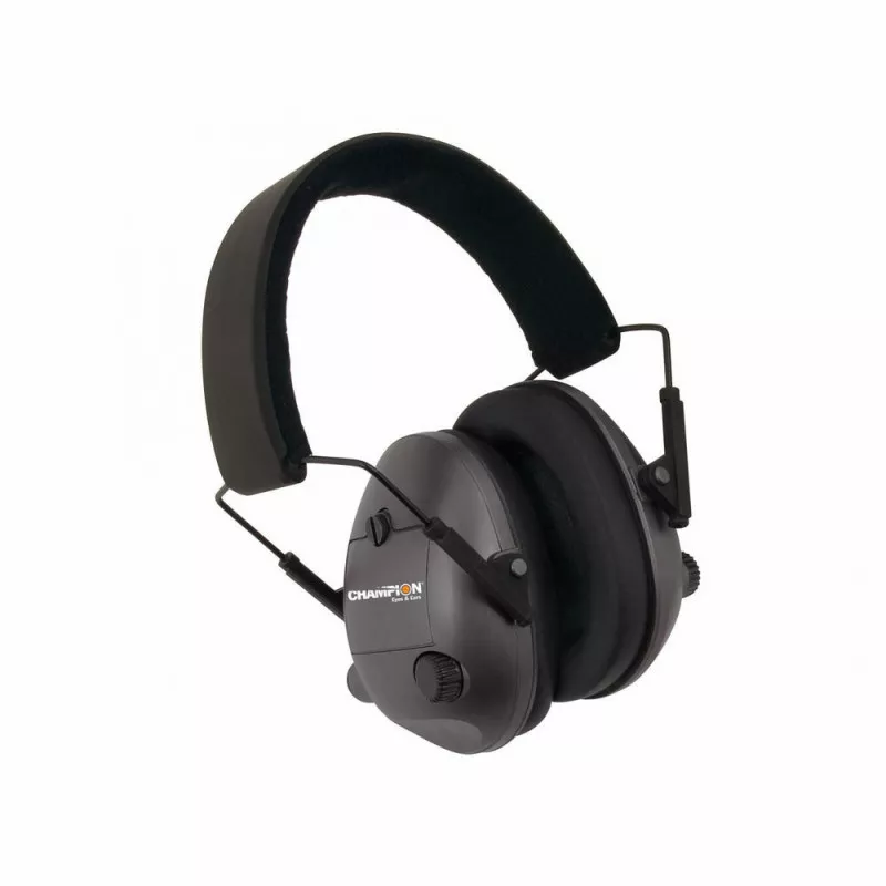 Champion Electronic Earmuffs 25dB NRR Black