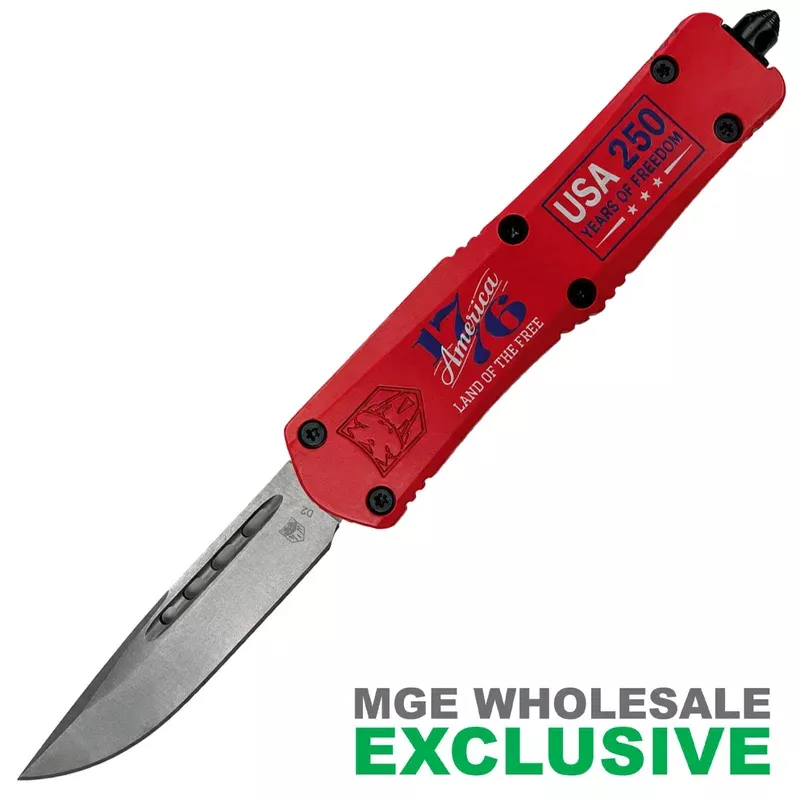 COBRATEC OTF FS-3 AMERICA 250TH RED DROP PLAIN 3″