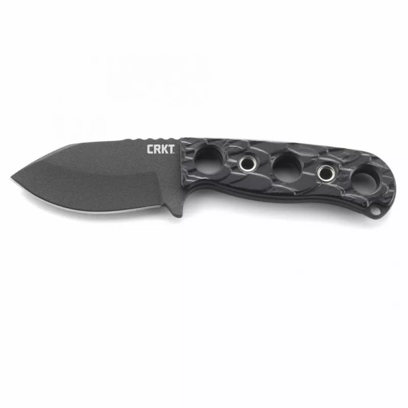 Columbia Pangolin Fixed Blade Knife Drop Point Blade 2.9" Black Handle