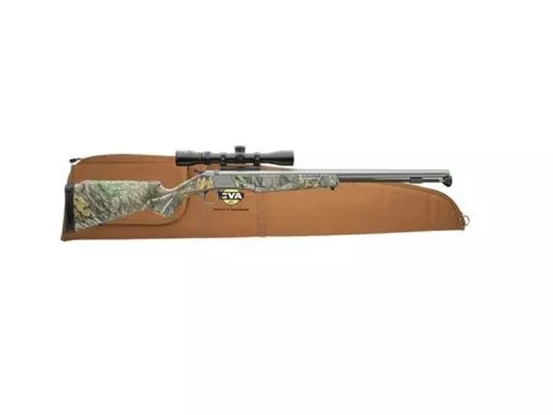 CVA Wolf V2 .50 Caliber Stainless/Camo Muzzleloader Package