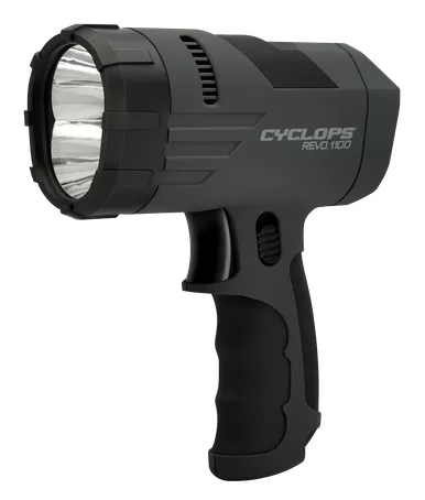 Cyclops Revo 1100 Lumen Handheld Rechargeable Spotlight-Blk