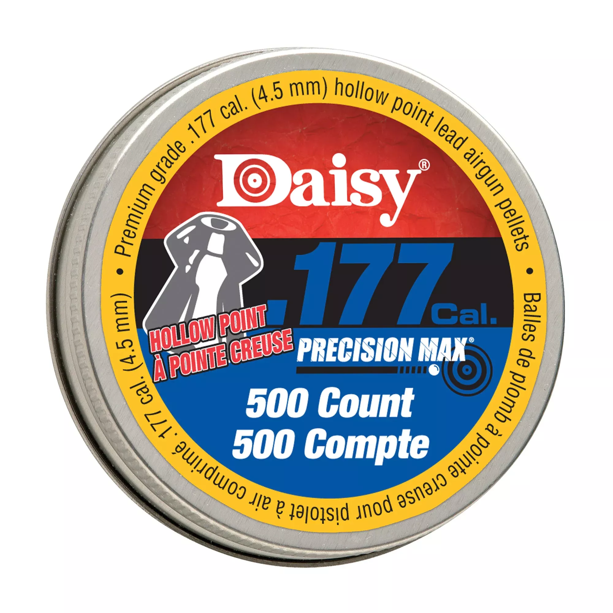 Daisy .177 Caliber Hollow Point Pellets – 500 Count Tin