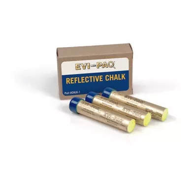 EVI-PAQ CHLK-1 Reflective Chalk, White (3 Pack)