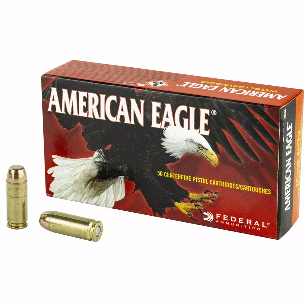 Fed American Eagle 10mm 180 Grain Full Metal Jacket 50/1000