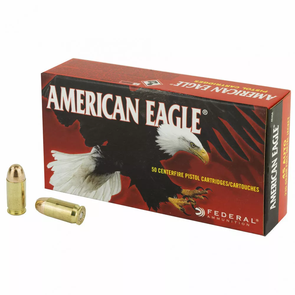 Fed American Eagle 45ACP 230 Grain Full Metal Jacket 50/1000