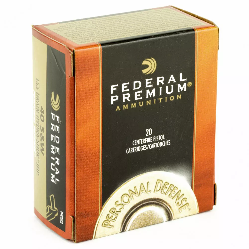 Fed Hydra-Shok 40S&W 155 Grain 20/500