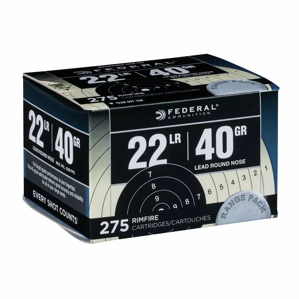 Fed Range & Field 22LR 40 Grain Lead Round Nose 275/2750
