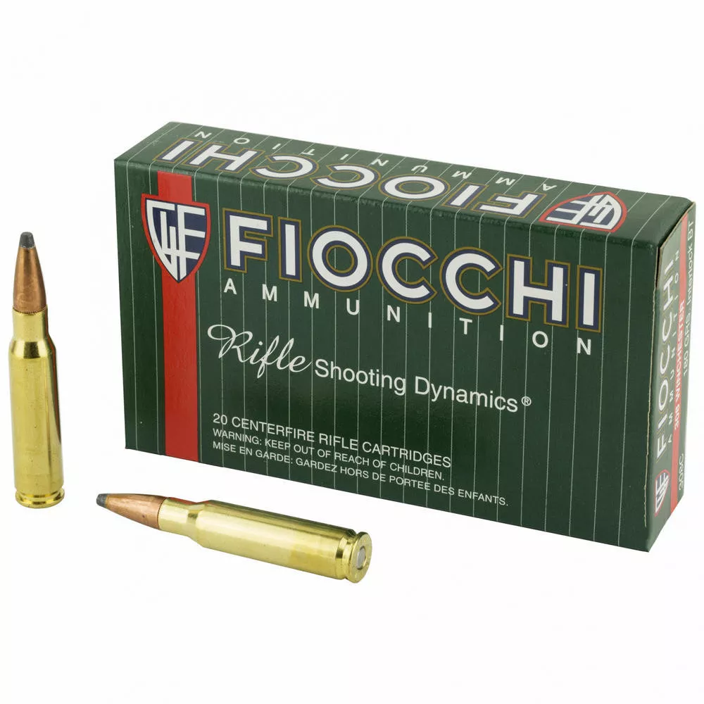 Fiocchi 308Win 180 Grain Pointed Soft Point 20/200