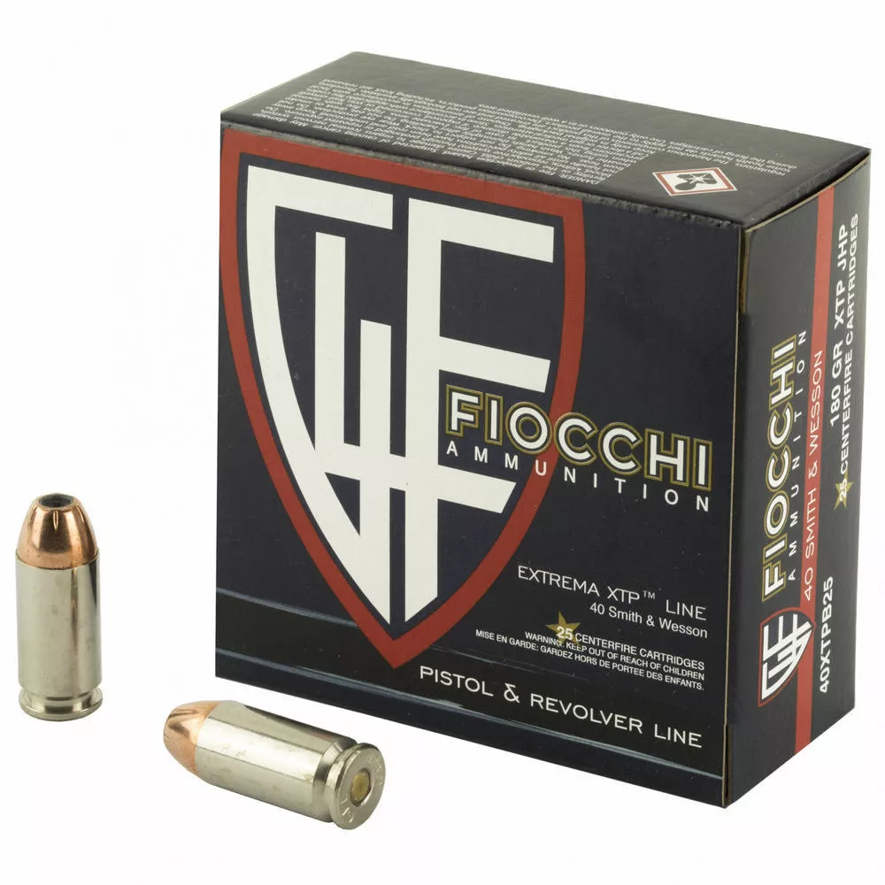 Fiocchi 40S&W 180 Grain XTP 25/500