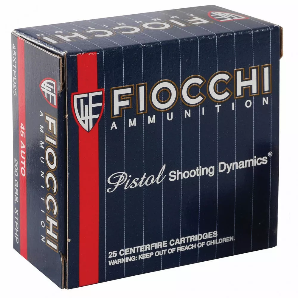 Fiocchi 45ACP 200 Grain XTP 25/500