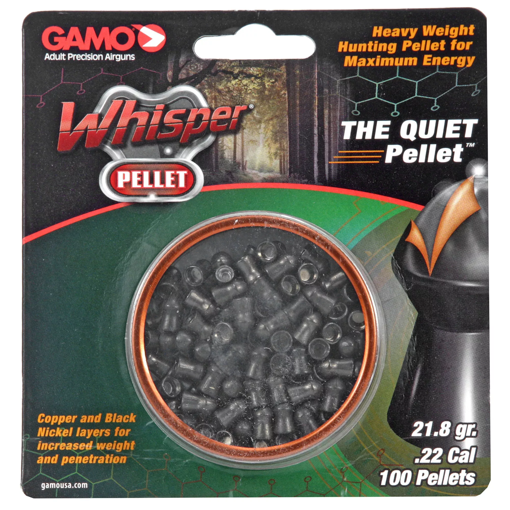 Gamo Whisper Pellet .22 Caliber 100-Count