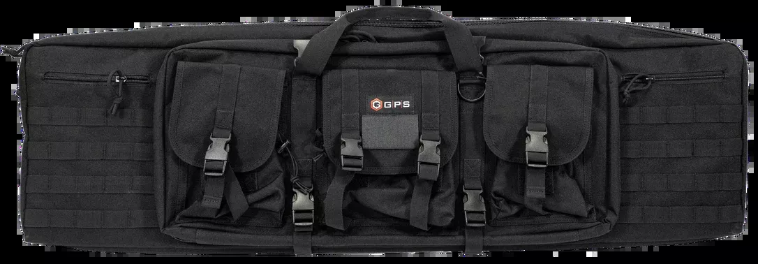 GPS Bags Black Lockable 600D Polyester Double Rifle Gun Case DRC42