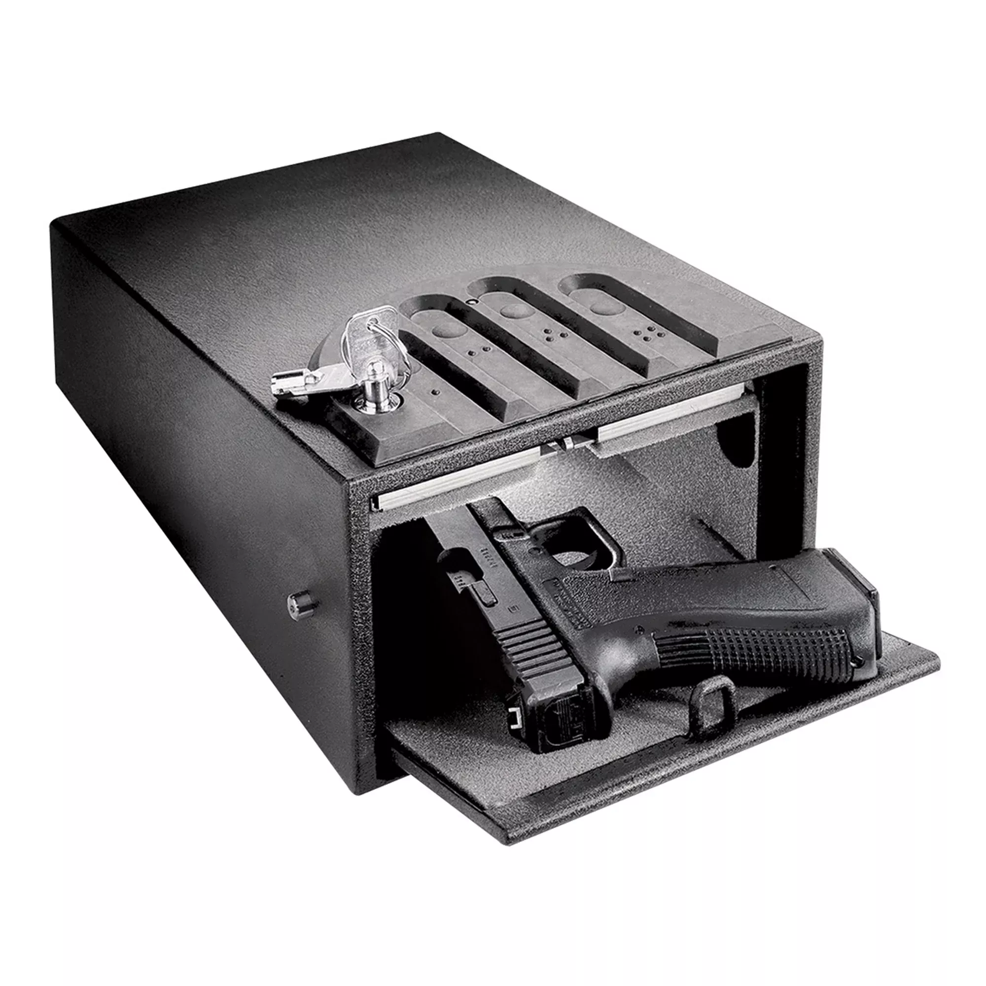 GV GV1000CSTD MiniVault Standard Handgun Safe – Compact Biometric Access