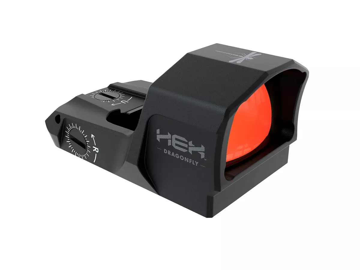 HEX Optics GE5077STNDRET HEX DragonflyBlack Anodized 3.5 MOA Red Dot