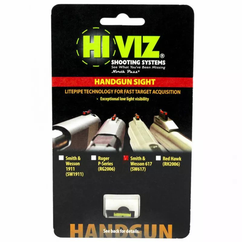 Hiviz Smith & Wesson Revolver Front Sight 617 Green