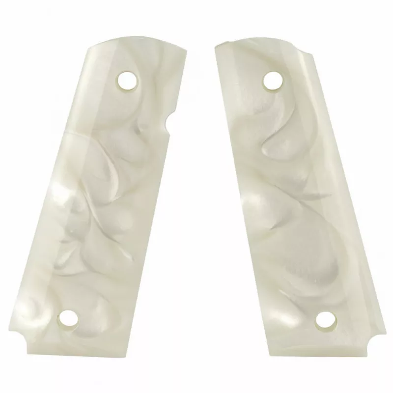 Hogue Grip 1911 Government Pearlized Ambidextrous White
