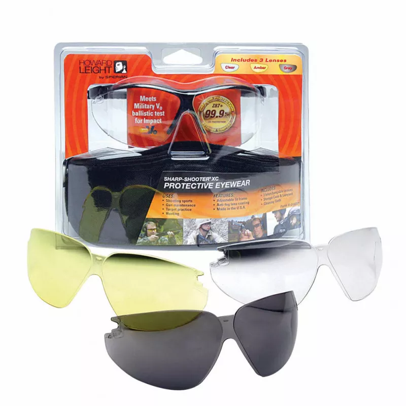 Howard Leight XC Glasses Combo 3 Lenses Case