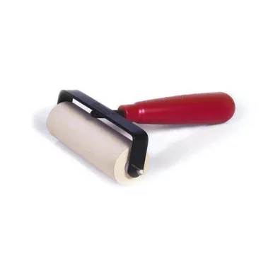 Identicator 2-0015 Wooden Handle Standard Ink Roller, 4"