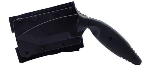 KA-BAR TDI Law Enforcement Fixed Blade Knife Drop Point Plain Edge Black Blade 3.68" Zytel Frame Nylon Handle
