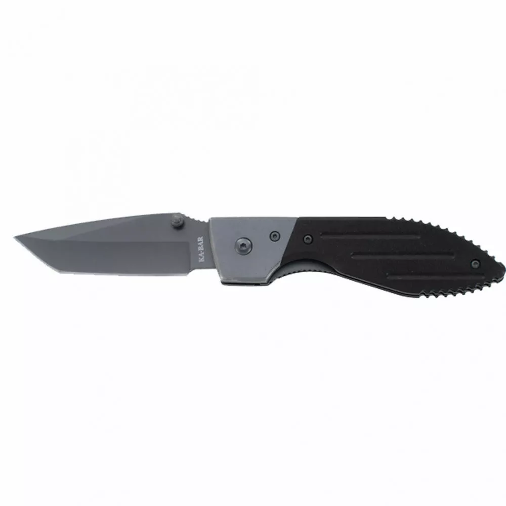 KA-BAR Warthog Folder Folding Knife Plain Edge Blade 3" Black G10 Handle