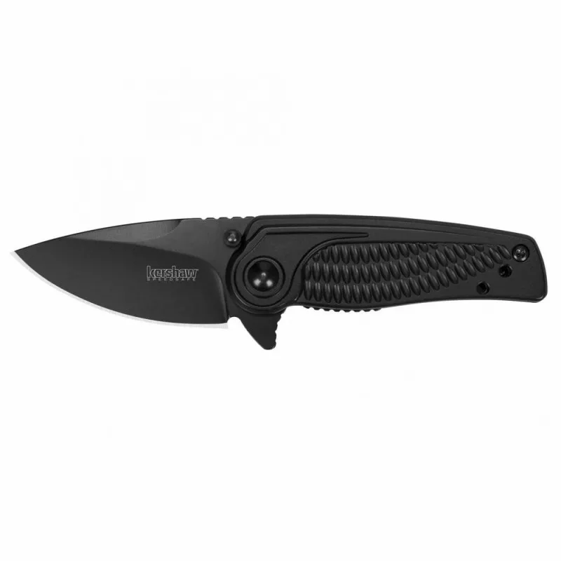 Kershaw SPOKE Folding Knife/Assisted Plain Drop Point SpeedSafe Flipper