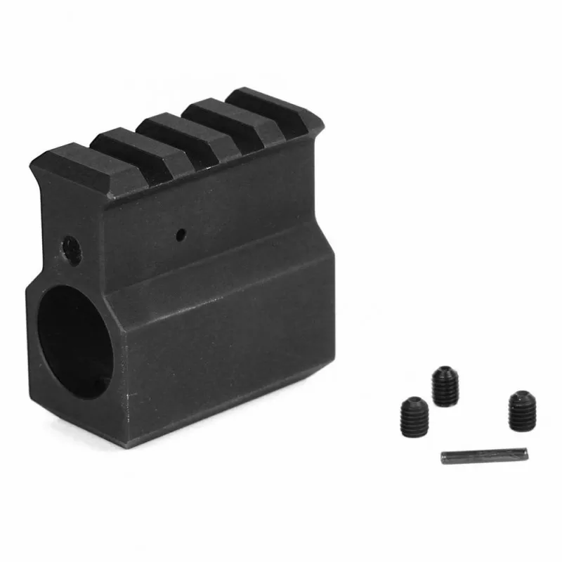 LBE .750 Gas Block w/Rail Upper Receiver Height Black